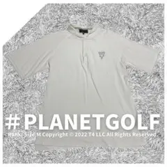 PLANET GOLF メンズ M ゴルフウェア ポロシャツ 大きめ ✓1745