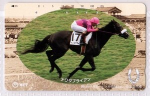 テレフォンカード・競走馬（使用済み）ナリタブラウン・テレカ