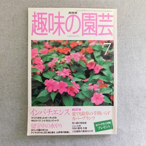 特2 53864 / 趣味の園芸 1999年7月号 インパチエンス マツバボタンとポーチュラカ サルスベリ シャラとヒメシャラ カバープランツ