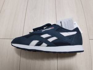 ★新品　リーボック　REEBOK　クラシックナイロン　CLASSIC NYLON　★スウェードxナイロン　★ネイビー色