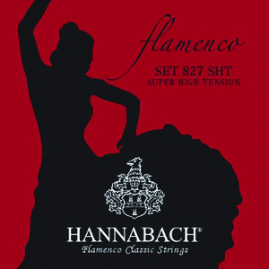 HANNABACH SET827SHT 赤 スーパーハイテンション クラシックギター弦 Flamenco〈ハナバッハ〉