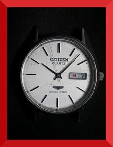 シチズン CITIZEN セブンスター SEVEN STAR クォーツ 3針 デイデイト 4-140214 Y 男性用 メンズ 腕時計 x111