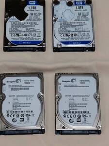 中古動作品　HDD　2.5インチ　1TB ４台