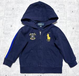 ポロ バイ ラルフローレン キッズ80 フーディー スウェット ジップパーカー　　子供服 Polo by Ralph Lauren アームライン 玉8193