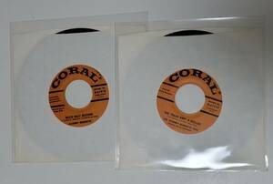 Johnny burnette 45RPM リプロ盤　2枚まとめて　ROCK BILLY BOOGIE,HONEY HUSH,他　ROCKABILLY ロカビリー　7inch