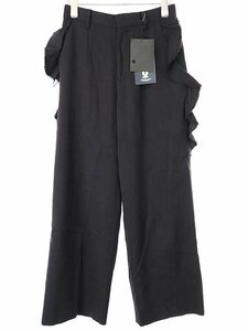 UNDER COVER アンダーカバー 17AW サイドフリルワイドパンツ ブラック 2 UCT8501-1 ITIQYJK055MG