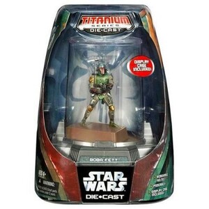 ★未使用/未開封！STAR WARS スターウォーズ タイタニウム フィギュア ボバ・フェット Titanium Series Die-Cast Boba Fett ★ 