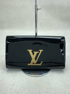 LOUIS VUITTON◆ポシェット・ルイーズEWNM_ヴェルニ_BLK/エナメル/BLK