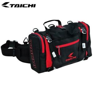 RS TAICHI RSタイチ RSB268 ヒップバッグ(L) カラー:BLACK/RED サイズ:10L