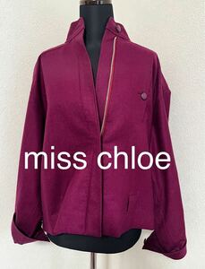 miss chloe ミスクロエジャケット　40サイズ　ウール100% ブルゾン　未使用　長期在庫品　