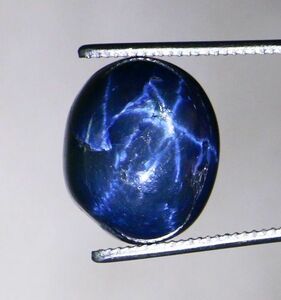 天然石　21.8ct　スターサファイア　オーバル　カボション　タイ産