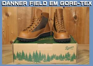 送料無料 即決【未使用】 DANNER ★ FIELD EM GORE-TEX (US8/26cm) ★ ダナー フィールド ゴアテックス レザーブーツ D121033 ブラウン