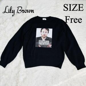 未使用LILY BROWN レディオヘッドコラボニット 長袖　リリーブラウン