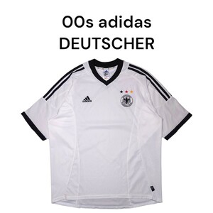 00s adidas　ドイツ代表ユニフォーム　ゲームシャツ　アディダス　4XO