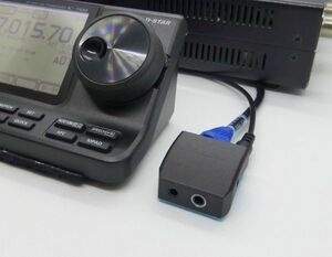 【IC-7100 IC-7000】マイク変換アダプタSP （ケーブルセット）ハンディ用SPマイクが利用可▼PC用ヘッドセットやSSM-63Aも　