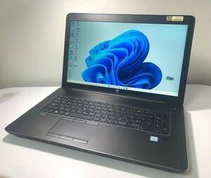 最新 office2024搭載 快適スペック！ HP Zbook17 G3 Core i7 6700HQ 2.60GHz32GB SSD256GB Win11 Pro17.3大画面/ MNVIDIA Quadro M3000M 