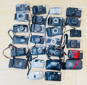 1円～ まとめ売り コンパクトカメラ　23台　Canon、PENTAX、Konica、OLYMPUS、FUJIFILM、Minolta等　カメラ まとめ　#238