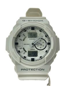 CASIO◆クォーツ腕時計・G-SHOCK/デジアナ/WHT