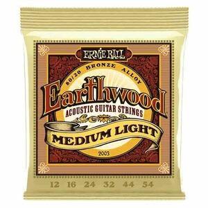 ERNIE BALL Earthwood 2003 Medium Light 80/20 Bronze 12-54 アコースティック弦〈アーニーボール〉