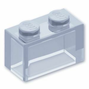 6244904-306510-306540 レゴ パーツ ブロック 1 x 2 - ボトムチューブ無し [Tr,Clear/トランスクリアー] | LEGO純正品の バラ 売り