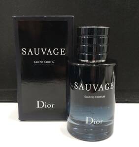 1円～ 残量8割程度 Dior ディオール SAUVAGE ソバージュ オードゥパルファン EDP 60ml 香水 メンズ　フレグランス パルファム