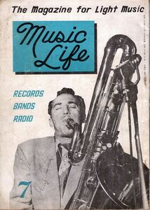 【送料無料】ミュージック・ライフ 昭和27年7月号 Music Life カントリー ウエスタン ロカビリー ジャズ 1952年