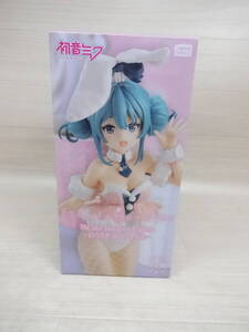 08/H608★初音ミク BiCute Bunnies Figure-白うさぎ Baby Pink-★プライズ★未開封・箱ダメージあり