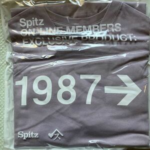 スピッツ　1987→ BIG LONG SLEEVE T-shirt(スモーキーパープル) 【SPITZ ON-LINE MEMBERS限定】　Mサイズ