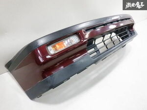 ホンダ 純正 EF2 EF系 シビック フェリオ フロントバンパー 71101-SH5-0000 ウインカー付 ワインレッドメタ系 即納 棚2F-G-3