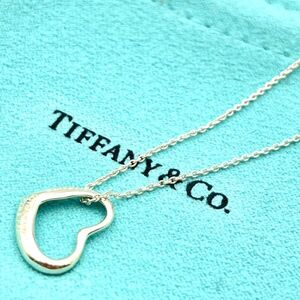 【コレクター必見】TIFFANY &Co. ティファニー オープンハート ネックレス SILVER925 シルバー ブランドアクセサリー 服装小物 DE2