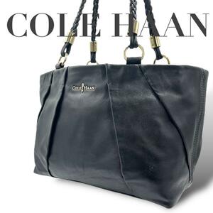 美品　COLE HAAN コールハーン ビジネスバッグ ブラック 黒 レザー