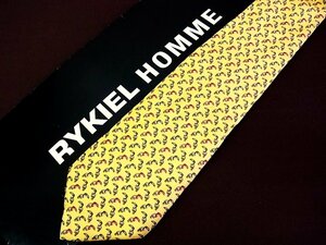 ♪8178D♪状態並品【ペリカン 鳥 柄】リキエル【RYKIEL】ネクタイ