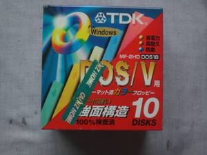 TDK　3.5インチ　フロッピーディスク　10枚　MF2HD-BMX　 DOS/Vフォーマット済み for Windows