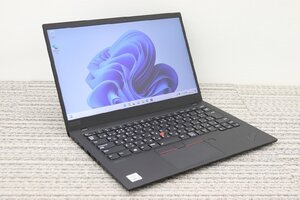 N 1円♪ 1【i5第10世代】lenovo / ThinkPad X1Carbon Gen8 / CPU：core i5-10210U@1.60GHz / メモリ：16GB / SSD：256GB / Windows11 Pro