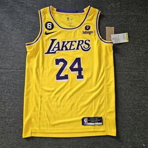 新品　 NBA ロサンゼルス・レイカーズ ゲームシャツ　タンクトップ コービー・ブライアント　Kobe選手 Mamba Out　サイズM