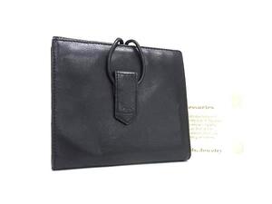 1円 ■美品■ ChristianDior クリスチャンディオール レザー 二つ折り 財布 ウォレット 札入れ 小銭入れ カード入れ ブラック系 FE5999