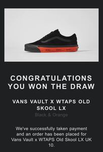 【希少サイズ】WTAPS × Vans Vault Og Old Skool LX 29.0cm UK10 US11 ダブルタップス バンズ 新品未使用 