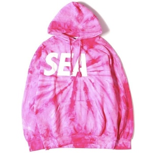 即決!!ピンクXLタイダイ柄WIND AND SEAパーカーPINKウィンダンシーSEA TIE-DYE HOODIEプルオーバー フーディー スウェット/発送ゆうパック