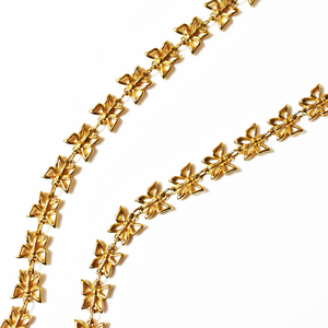 Vintage　D’ORLAN　1970′s　butterfly　chain goldmetal long necklace