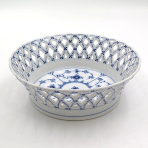 1円〜 Royal Copenhagen ブルーフルーテッド フルレース オープンワーク フルーツバスケット y273-3434809【Y商品】