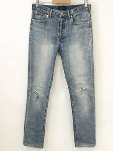 A.P.C. PETIT NEW STANDARD スキニー デニム ジーンズ ストレッチ インディゴブルー プチニュースタンダード アーペーセー SIZE：27■0606U