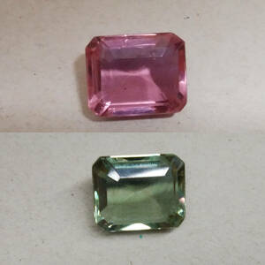 [18.66 ct] 合成アレキサンドライト エメラルドカット ルース 宝石 ジュエリー