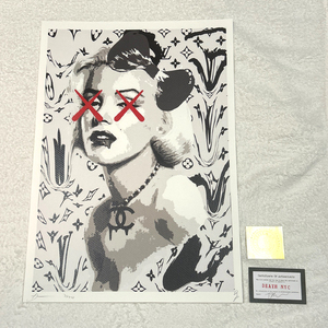 世界限定100枚 DEATH NYC マリリン・モンロー ヴィトン LOUISVUITTON カウズ ポップアート PEANUTS アートポスター 現代アート KAWS Banksy