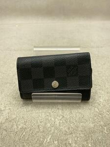 LOUIS VUITTON◆使用感有/N62662/ミュルティクレ6_ダミエ・グラフィット_BLK/レザー/BLK