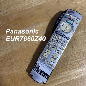 パナソニック Panasonic EUR7660Z40 リモコン テレビ 液晶 赤外線チェック済 清掃 除菌済み 中古 RC3508