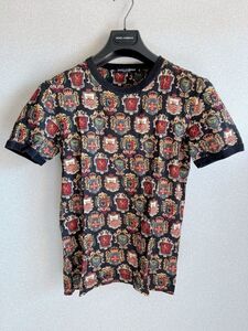 DOLCE&GABBANA 総柄Tシャツ 44