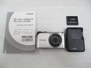 3727) Canon キヤノン PowerShot A2200 コンパクト デジタルカメラ デジカメ 充電器 説明書付き