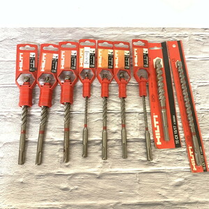 【未使用品】 ヒルティ HILTI ドリルビット　9本セット ◆TE-C3Xシリーズ×７　◆TE-CX シリーズ×2 計9本セット　　※錆あり(M0216-6)