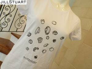 JILLSTUART(ジル スチュアート)ジルスチュアート★　白ホワイト　半袖Ｔシャツ　Ｓ相当