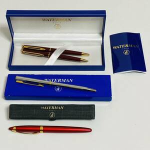 【現状品】WATERMAN ウォーターマン ボールペン シャープペンシル 4品セット インク切れ